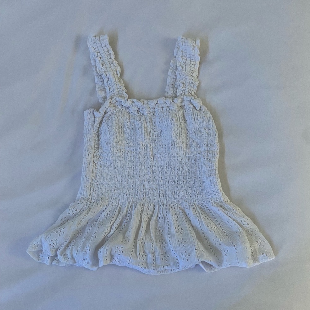 Hollister white tank XS